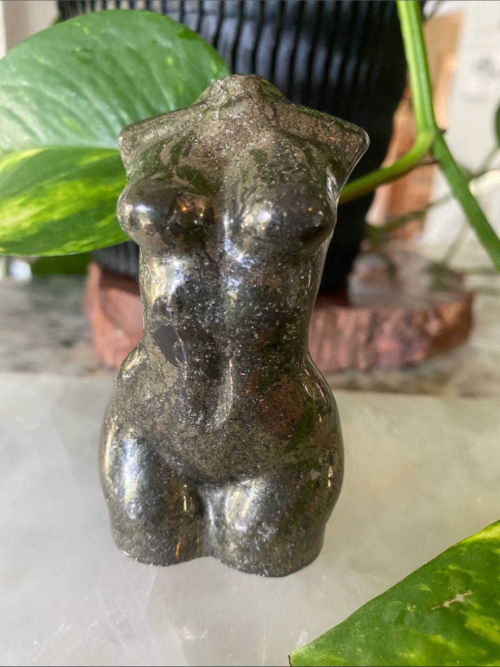 Pyrite Goddess Sculpture